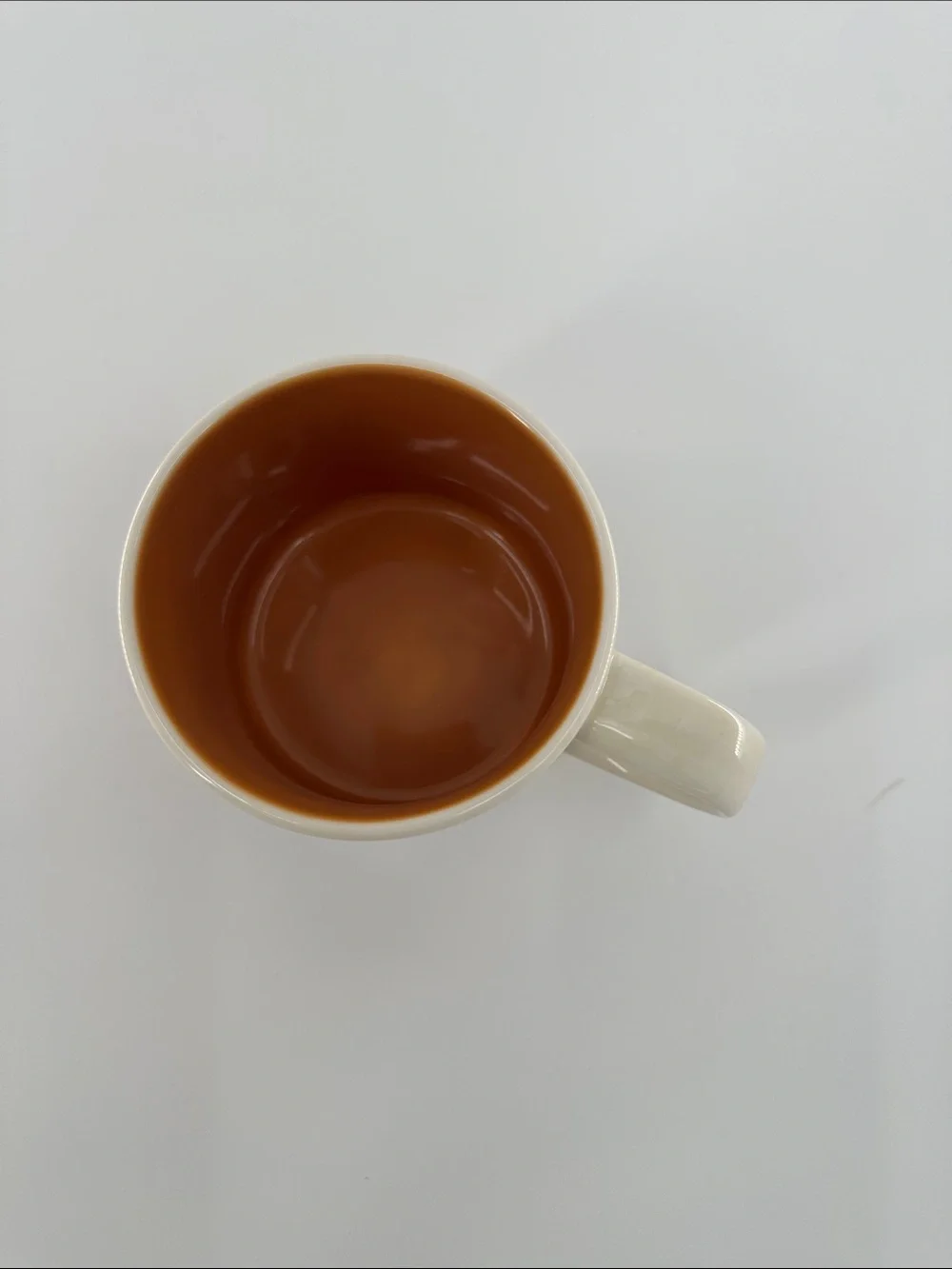 Starbucks Oman Cream Cityscape Mug with Orange Interior and Red Accents
